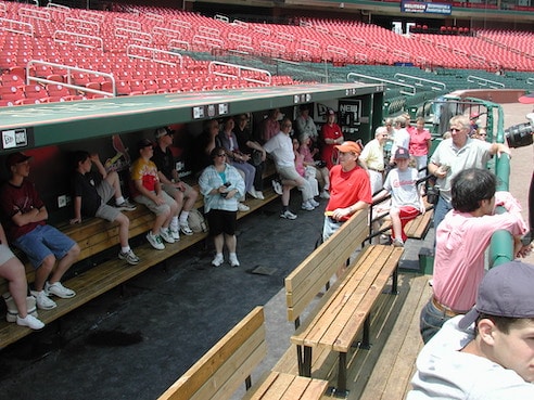 Cardinal dugout in Busch Stadium