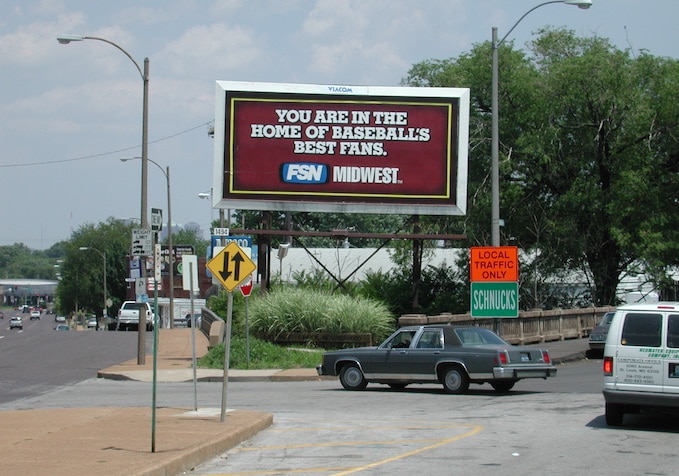 Sign: You Are in the Home of Baseball's Best Fans