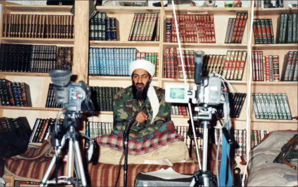 Osama w ith video cameras Osama w ith video cameras