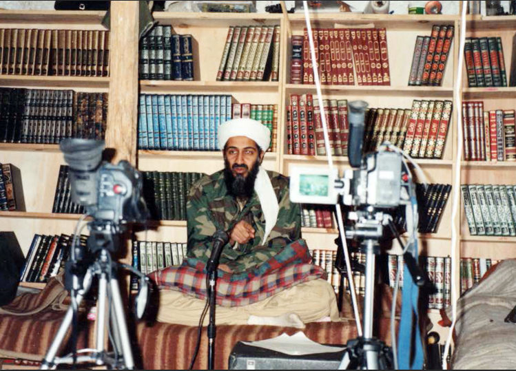 Osama w ith video cameras