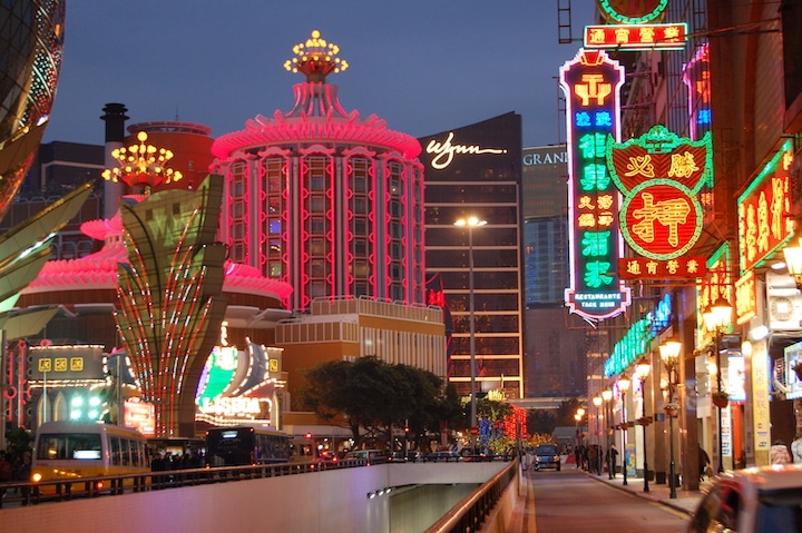 Downtown Macau casinos