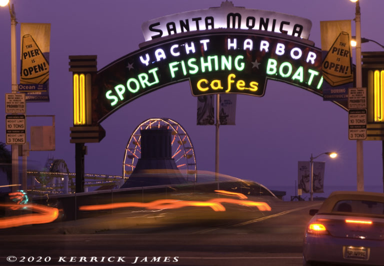 santa monica pier, route 66, highway 1