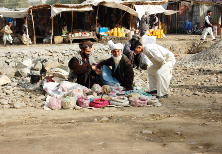Roadway Spice Vendor, Afghanistan, kishem