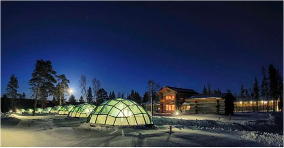 Kakslauttanen Arctic Resort in Finland, unusual hotels 