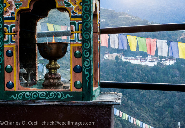 Trongsa, Bhutan. Trongsa Dzong (Monastery-Fortress) in early morning.