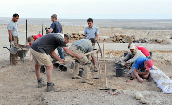 Archaeologists constantly dig around Qumran and Masada, Dead Sea Scrolls, Israel