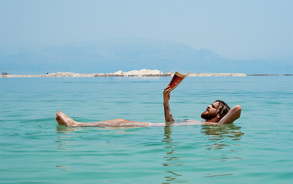 The Dead Sea is buoyant because of the high level of salt and minerals, Dead Sea Scrolls, Israel