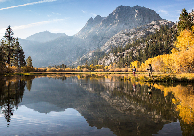 Fall Fishing in Silver Lake, California