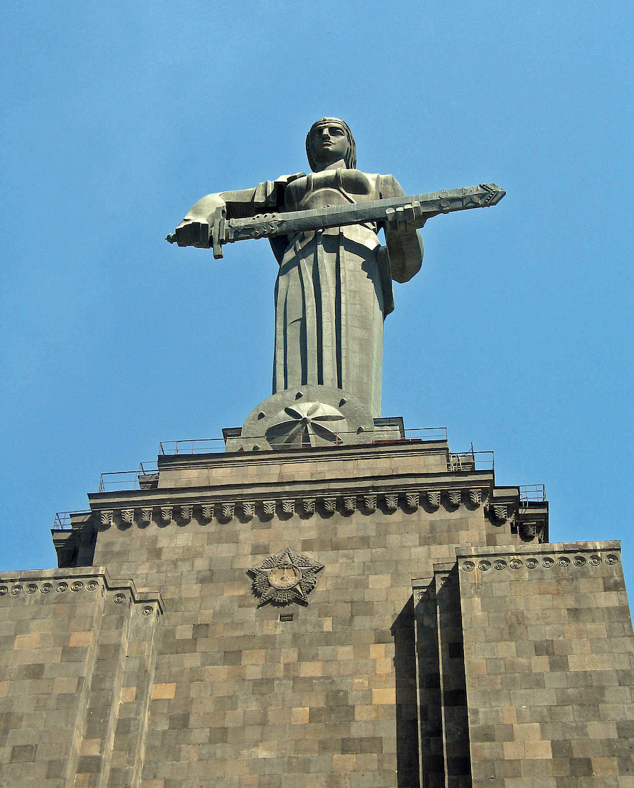 Mother Armenia statue in Yerevan