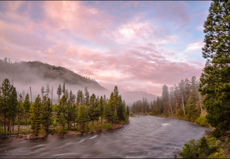 Early morning on the Middle Fork Salmon River in the Frank Church-River Of No Return Wilderness.