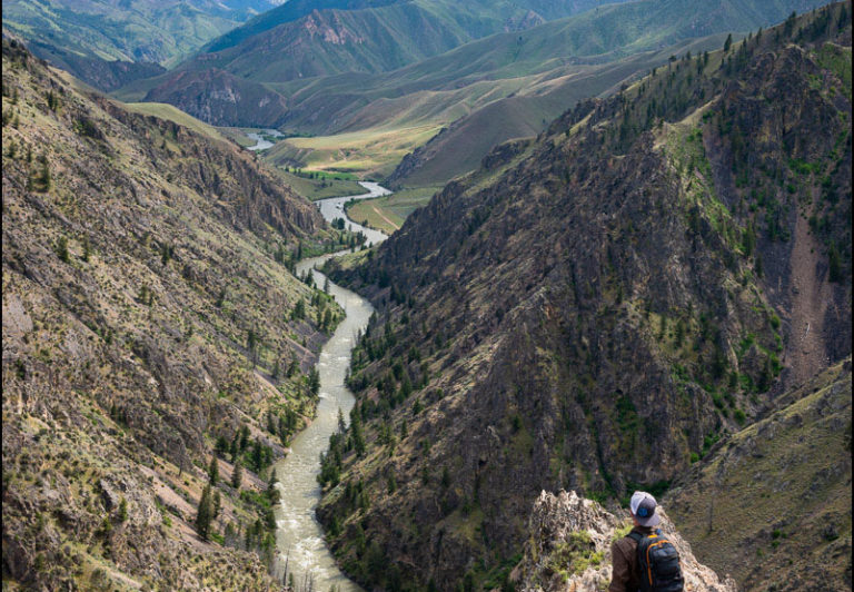 A hike to Johnson Point from Little Pine Camp leads to spectacular views of the Middle Fork and surrounding mountains.