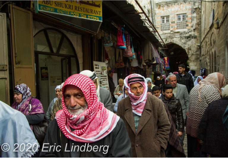 The narrow streets of the Old City are often bustling with pilgrims, tourists, and residents.