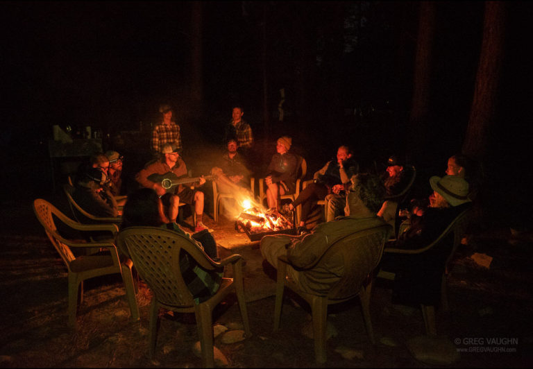 S’mores, songs, and stories around the campfire.