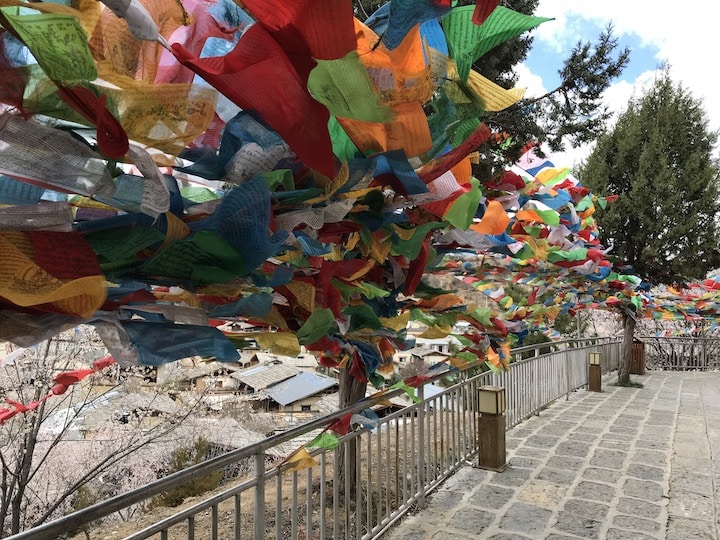 Tibetan prayer flags