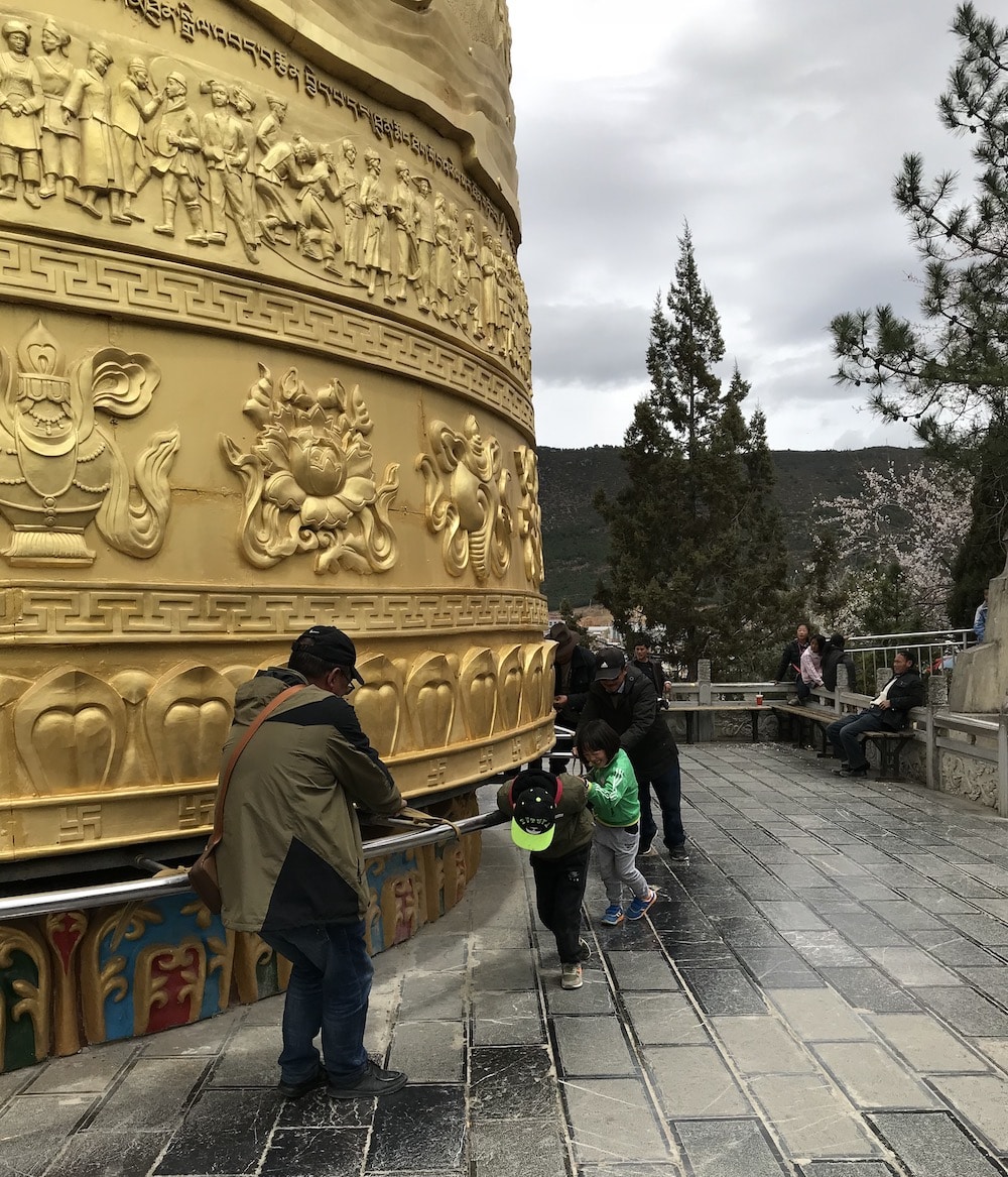 Tibetan prayer wheel