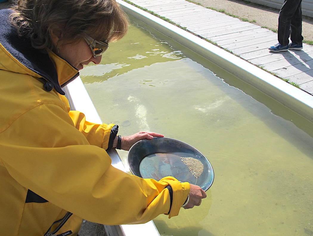 panning for gold