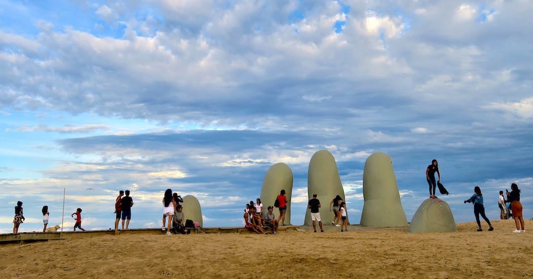 Punta del Este "Hand" sculpture