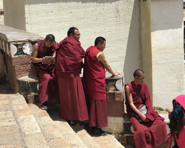 Tibetan monks