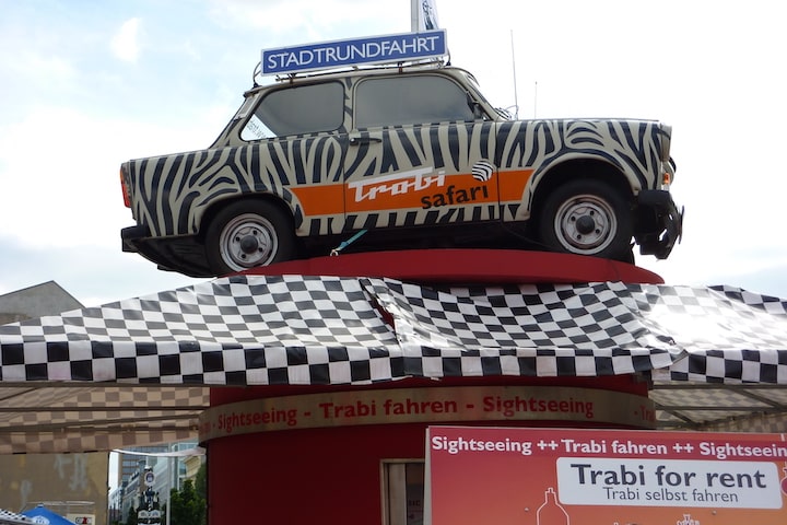 Trabant car on roof