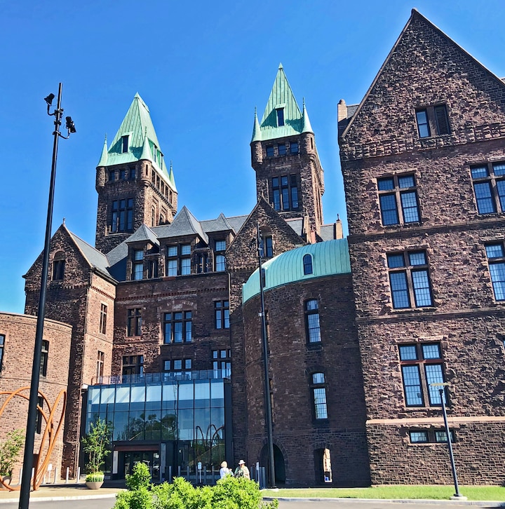 The Hotel Henry Resort and Conference Center served as the Buffalo State Asylum for the Insane when it opened in 1870.