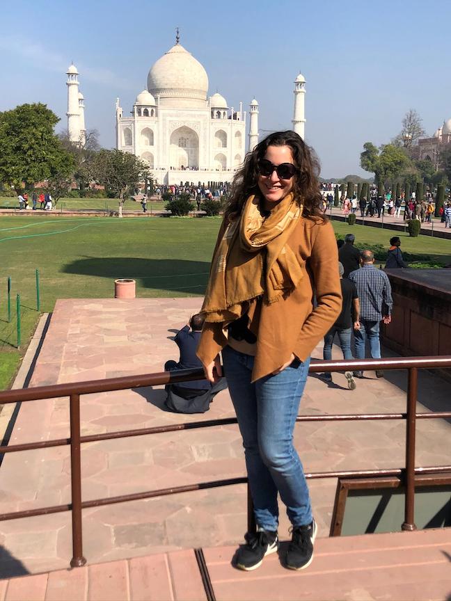 Single Woman at Taj Mahal in India