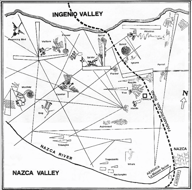 Map of Nazca Lines