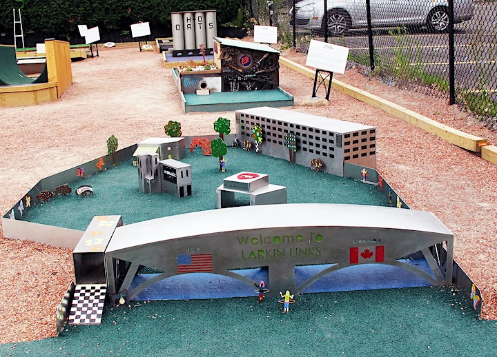 Larkin Links is a fanciful miniature golf course where each hole is designed by a different company in Buffalo.
