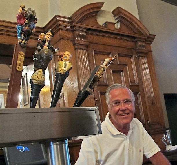 Rocco Termini in basement bar of downtown Buffalo's Hotel Lafayette