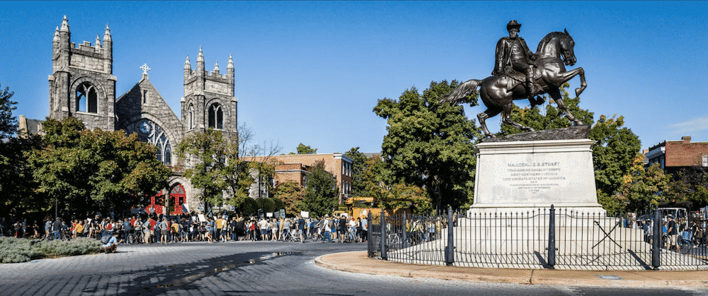 J.E.B. Stuart statue on Monument Avenue in Richmond, VA