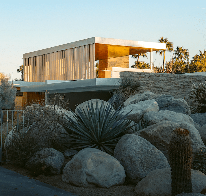 Mid century architecture remains popular in Palm Springs well into the 21st Century.