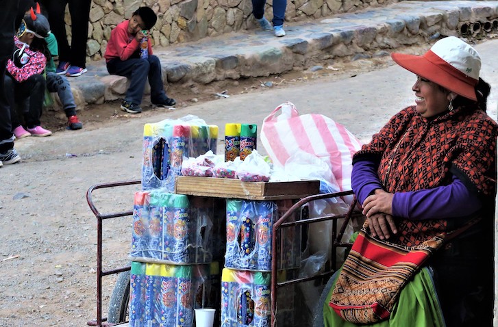 Styreet vendor in Purmamarca, Argentina