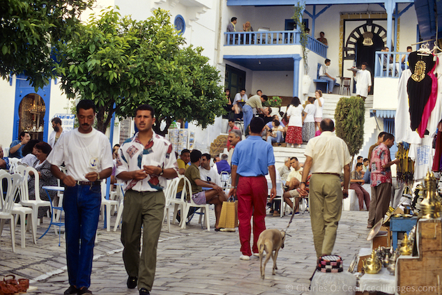 Cafe des Nattes in Tunisian suburb of Sidi Bou Said