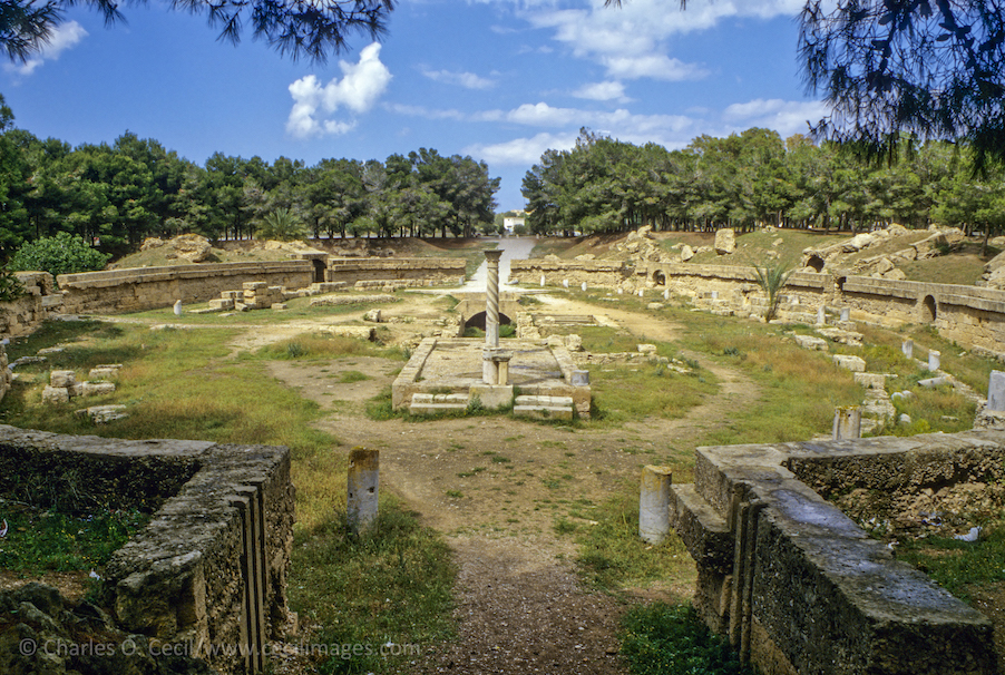 Roman arena in Carthage, Tunisia