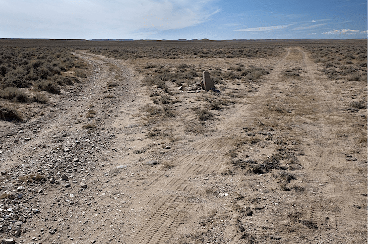 Parting of the Ways in Wyoming where the Oregon Trail splits