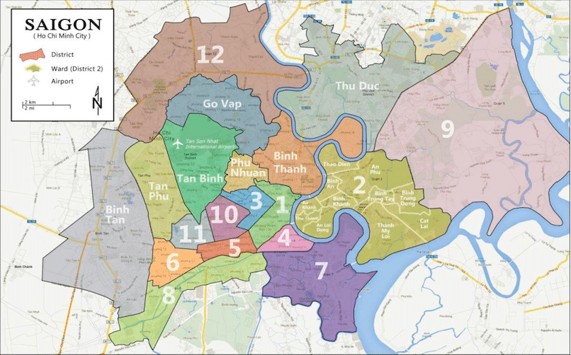 Saigon map