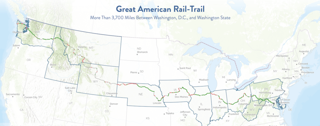 Great American Rail Trail Map