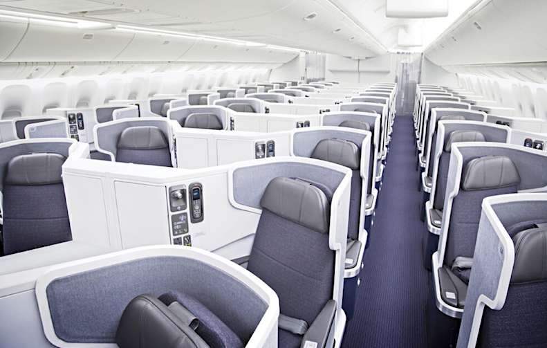 America Airlines business class