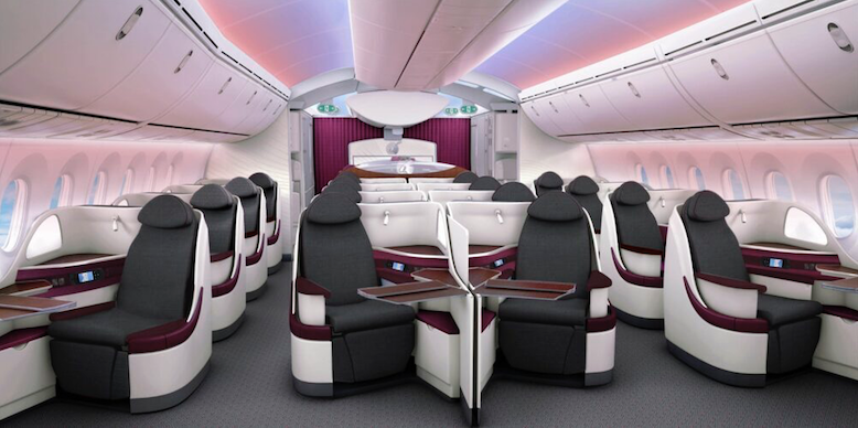 Qatar Airlines business class