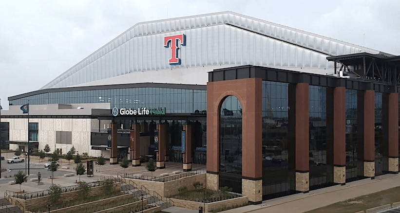 Texas Rangers ballpark in Arlington, TX