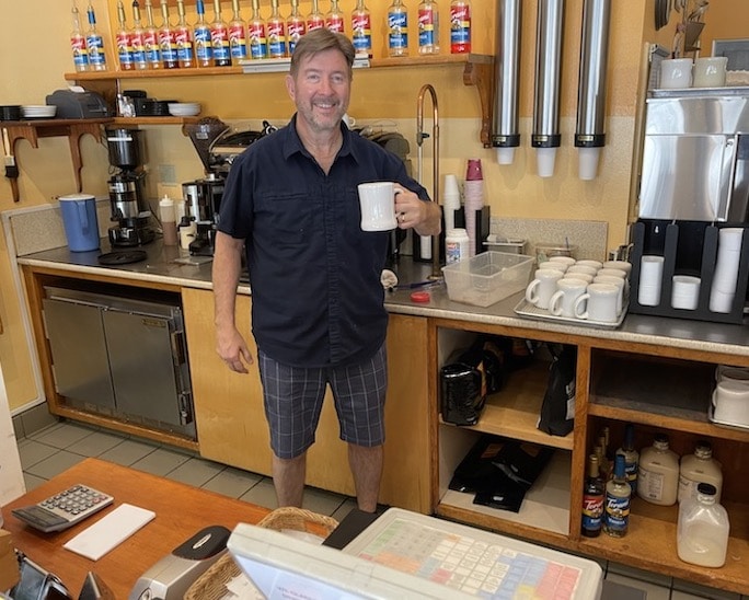 Clive Richardson, owner of Calistoga Roastery