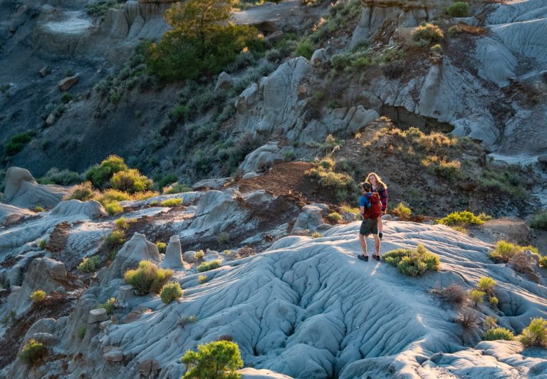 Makoshika State Park in eastern Montana is known for its badland formations and the fossil remains of Tyrannosaurus Rex, Triceratops, and other prehistoric life.