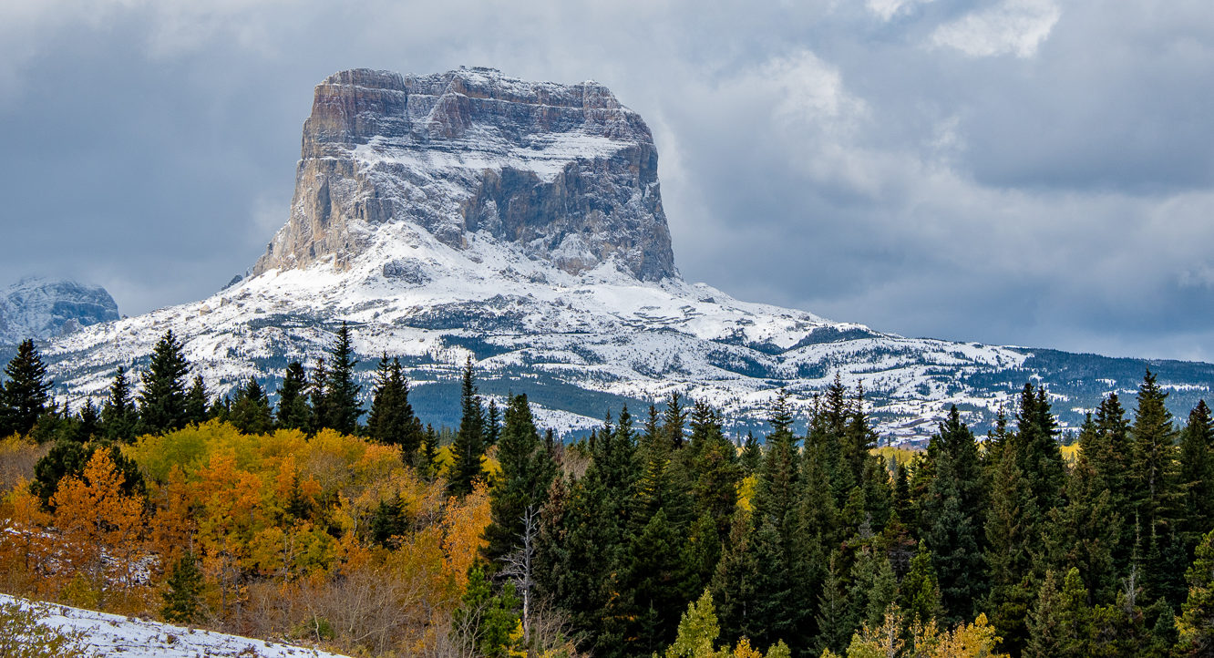 Chief Mountain, visible on the eastern edge of Glacier National Park, holds great power and ancient knowledge for the Blackfeet Indian Tribe, whose land adjoins the park. Chief Mountain, visible on the eastern edge of Glacier National Park, holds great power and ancient knowledge for the Blackfeet Indian Tribe, whose land adjoins the park.