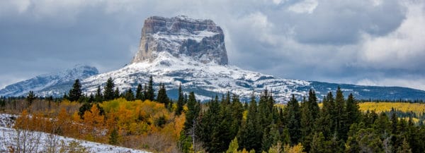 Chief Mountain, visible on the eastern edge of Glacier National Park, holds great power and ancient knowledge for the Blackfeet Indian Tribe, whose land adjoins the park. Chief Mountain, visible on the eastern edge of Glacier National Park, holds great power and ancient knowledge for the Blackfeet Indian Tribe, whose land adjoins the park.