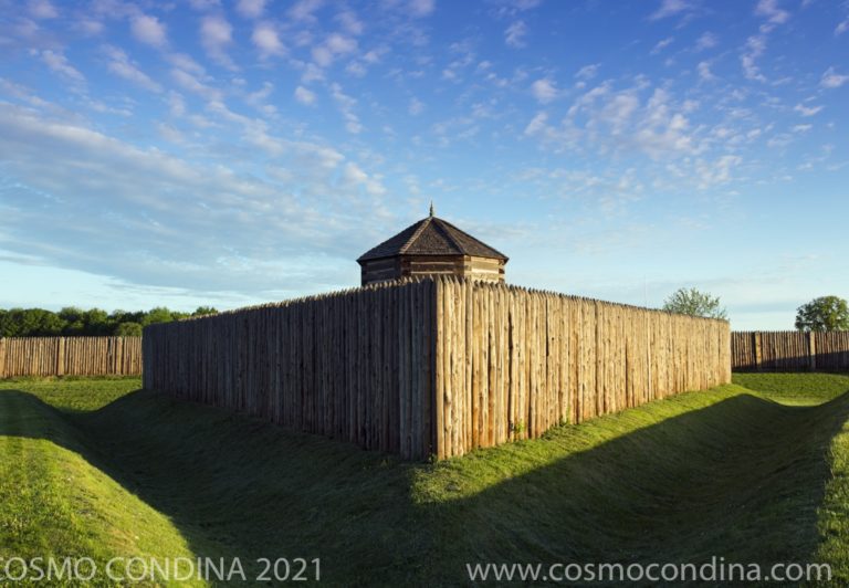 Protected by a moat and high palisades, Fort George was a difficult bastion to capture in the early 19th Century.