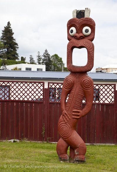 Maori Totem, Ohinemutu Village, Rotorua