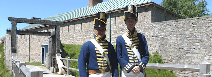 Reenactors at old Fort Erie