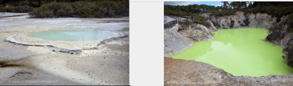 Sulphurous pools, Waiotapu Thermal Area