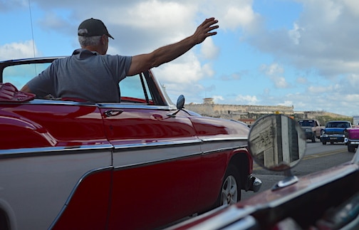 Havana – car ride near fort copy Havana - car ride near fort