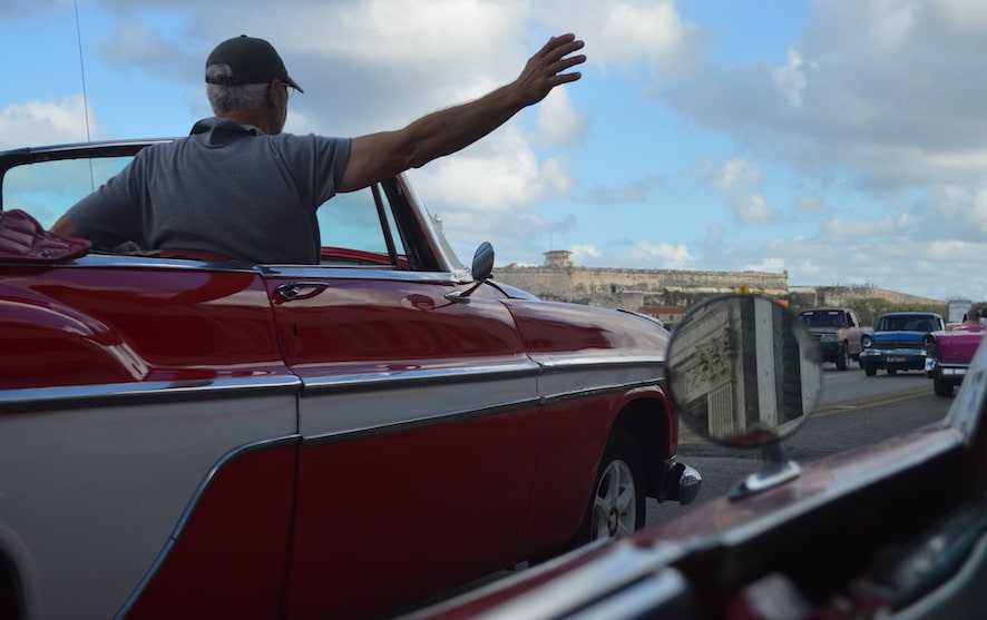 Vintage sedans in Havana, Cuba