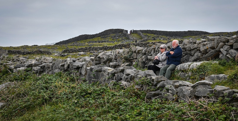 rock walls near Inis Mor